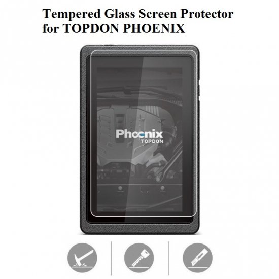 Tempered Glass Screen Protector for TOPDON PHOENIX LITE Scanner - Click Image to Close